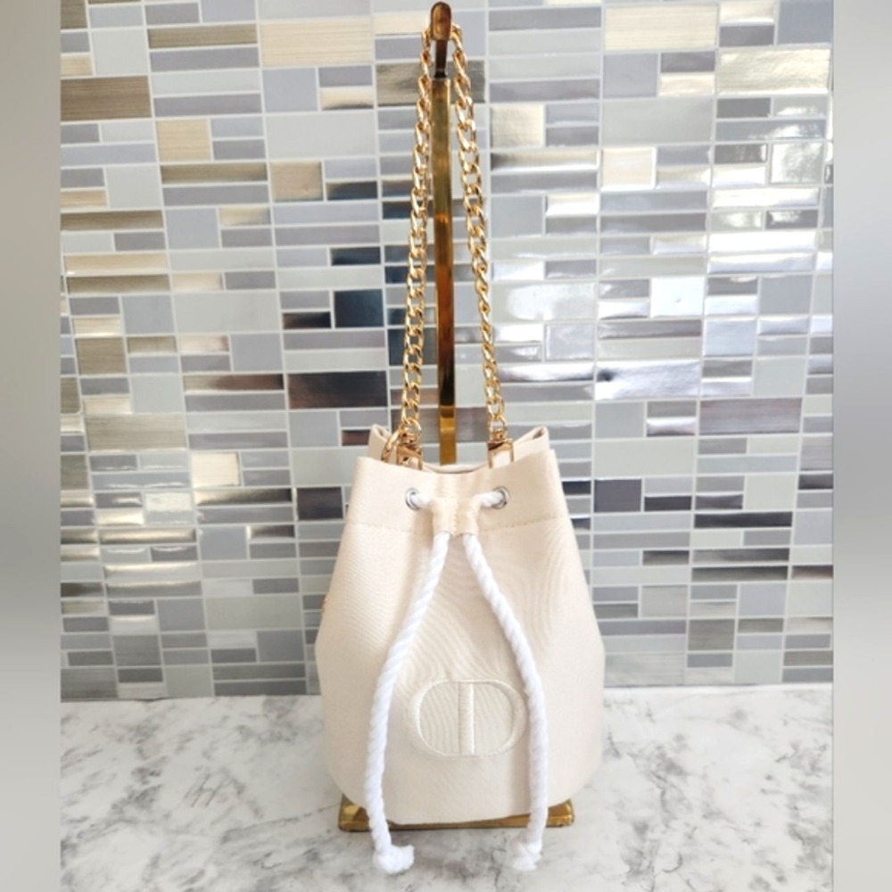 DIOR Beauty CD Makeup Bucket Pouch to  Crossbody or Hand Bag